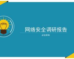 2017年中國網絡安全調研報告（必達咨詢）